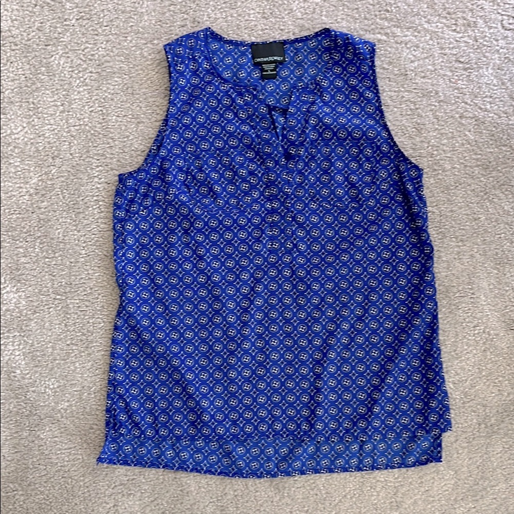 Cynthia Rowley Blue blouse.Size:L. Gently Used.